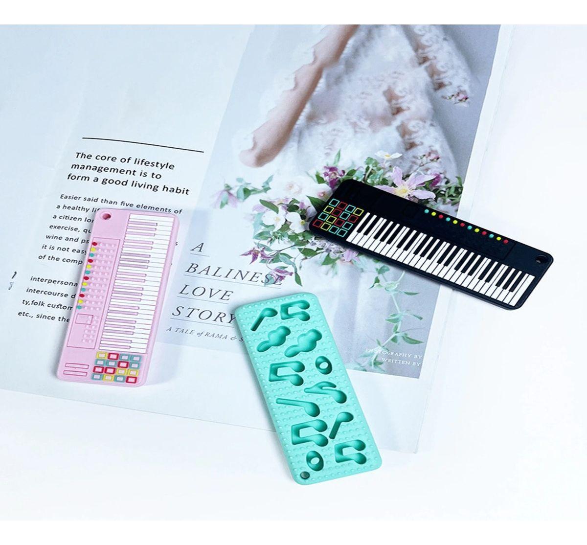 Set 4 Mordedor Forma Teclado Piano Encias Bebes Lau-8