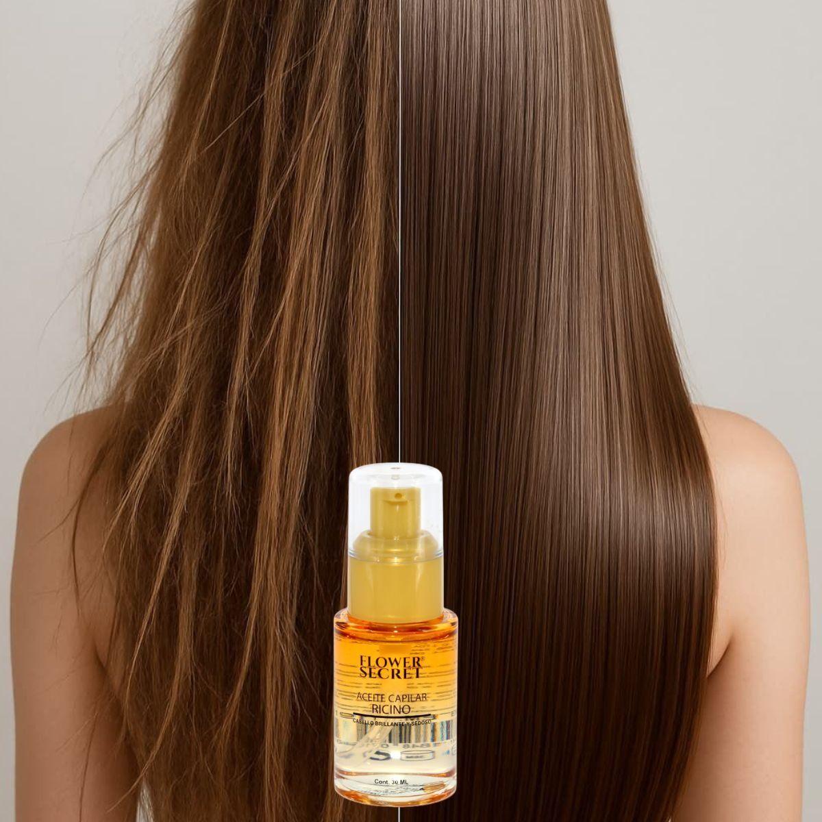 SET 2 ACEITES CAPILAR DE RICINO ELIMINA FRIZZ SUAVIDAD LAU-2