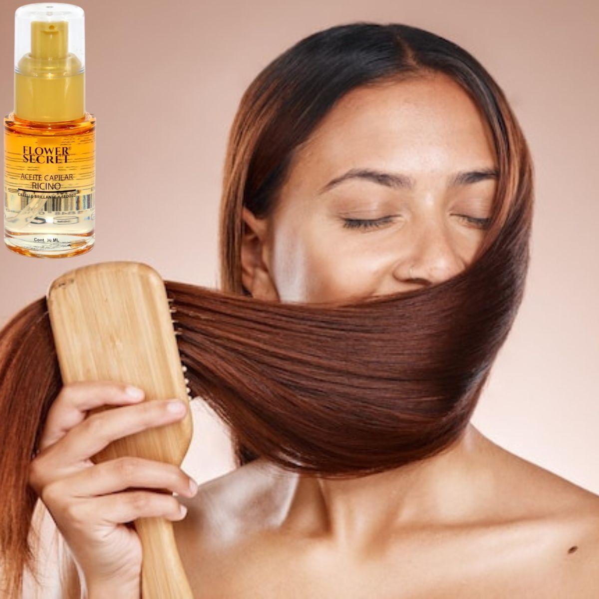 SET 2 ACEITES CAPILAR DE RICINO ELIMINA FRIZZ SUAVIDAD LAU-8