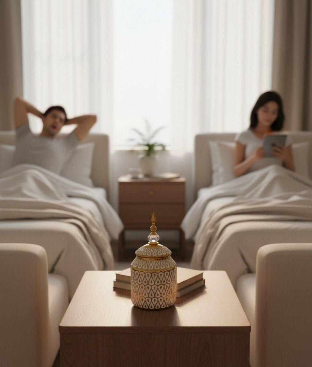 Potiche Decorativo Centro Mesa Recipiente Tapa Adorno Jhn-3