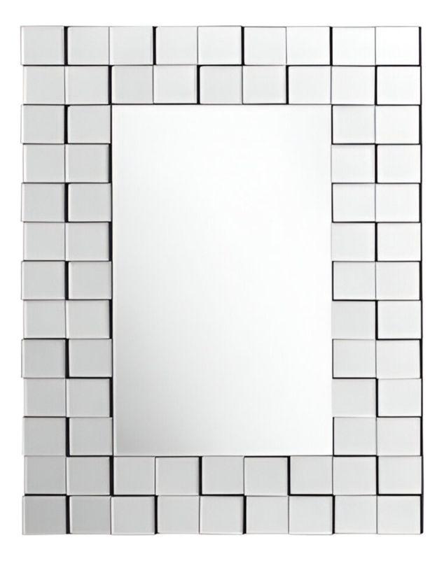 Espejo Pared Grande Decoración Elegante 3D Rectangular Jhn-1
