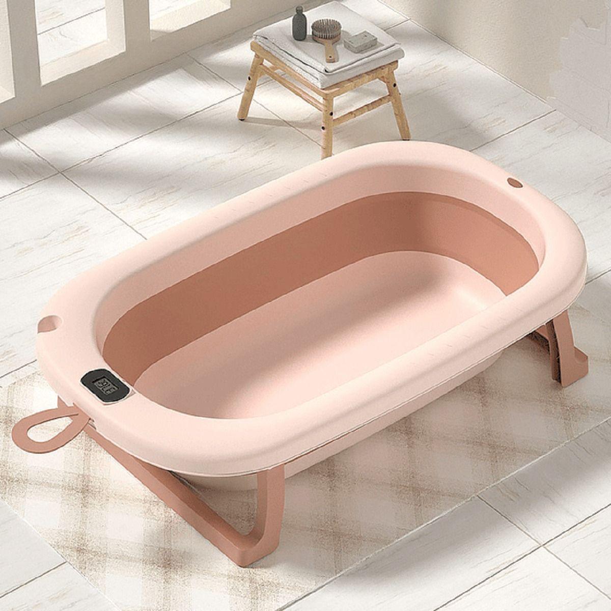 Tina Bañera Plegable Termometro Compacta Bebes Lau-4