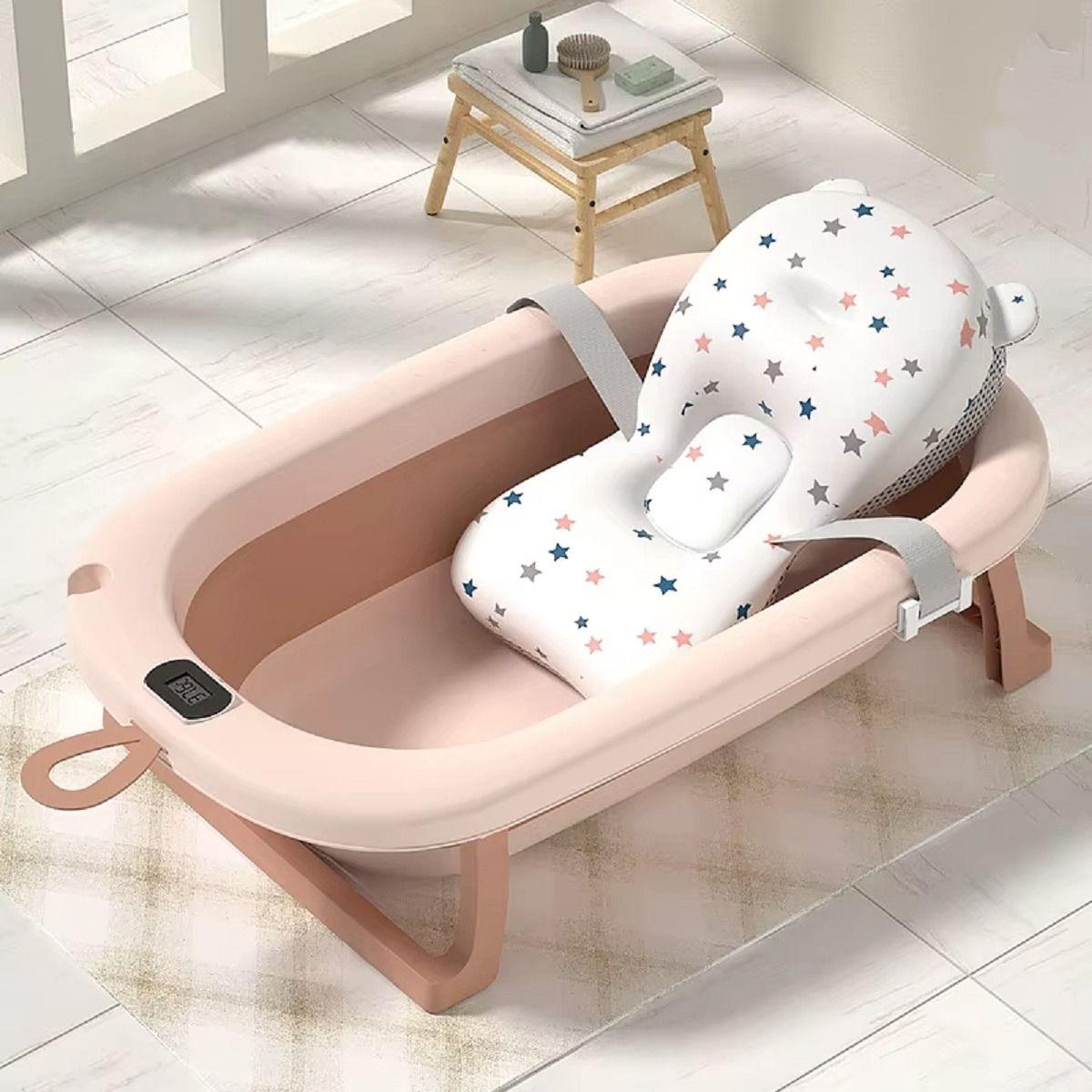 Tina Bañera Plegable Termometro Compacta Bebes Lau-9