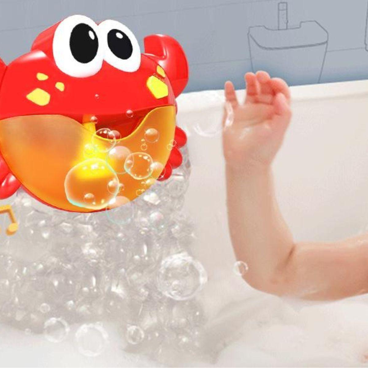 JUGUETE BAÑO BURBUJAS DUCHA MUSICAL CANGREJO BEBE LAU-3