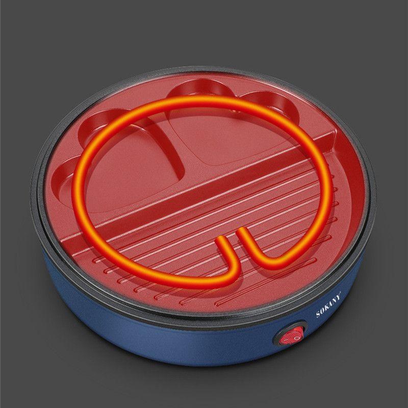 Sartén Mini Plancha 3 En 1 Antiadherente Multifuncional Lau-6