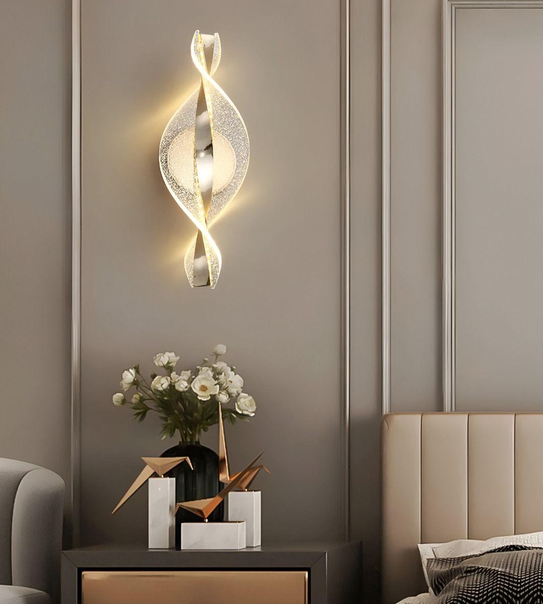 Lámpara Pared Moderna Aplique Dorado Decoración LED Jhn-8