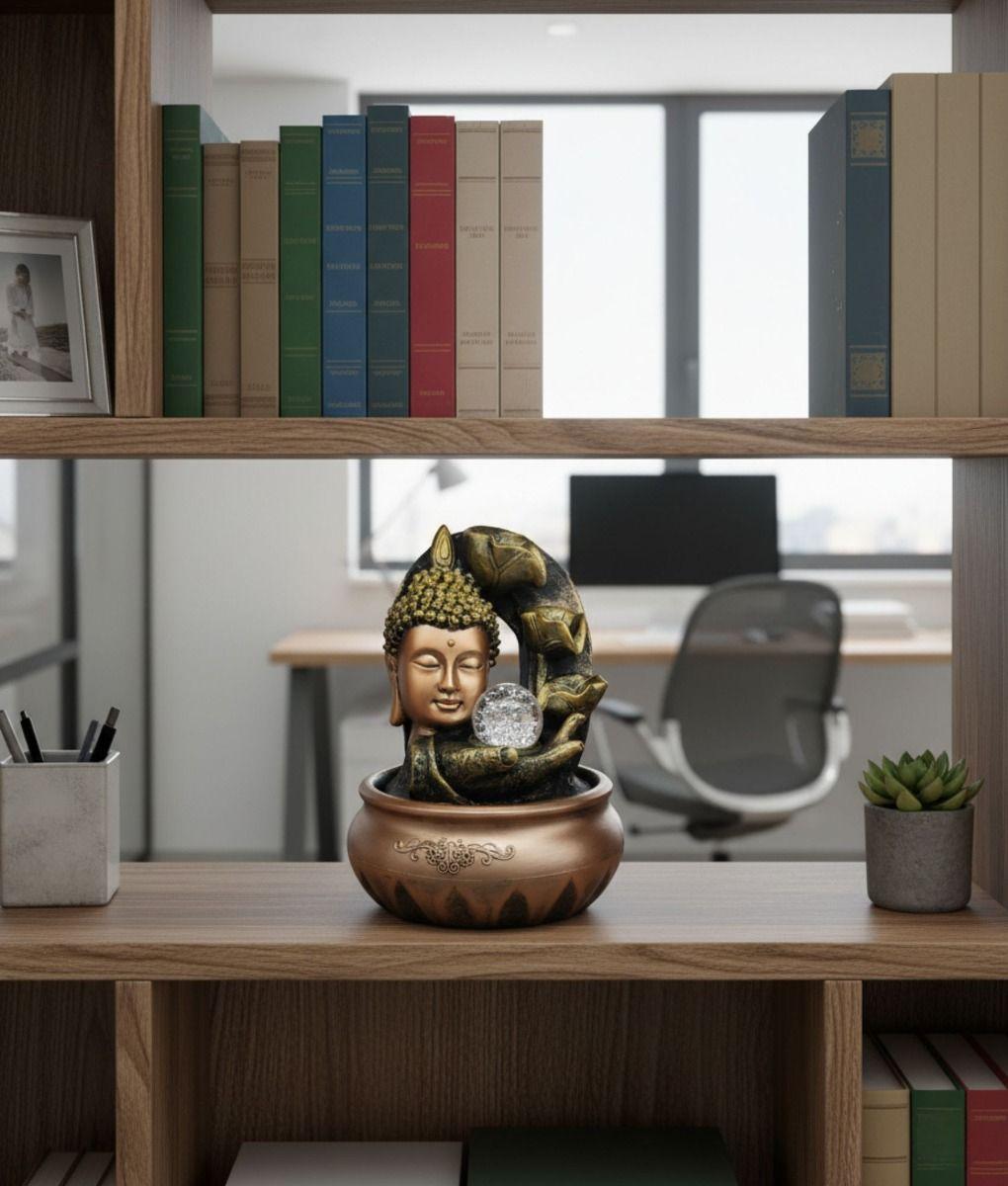 Fuente Agua Buda Monje Adorno Decorativo Mesa Hogar Jhn-9