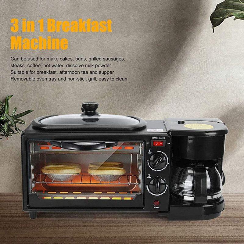 Mini Horno Desayuno Máquina 3 en 1 Desayuno Lau-8