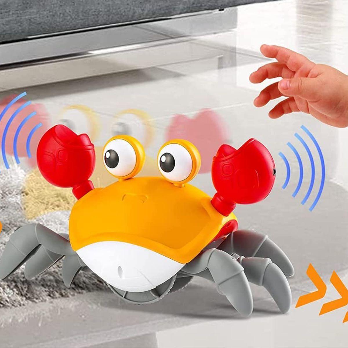 JUGUETE MUÑECO CANGREJO GATEANTE INTERACTIVO BEBE LAU-4