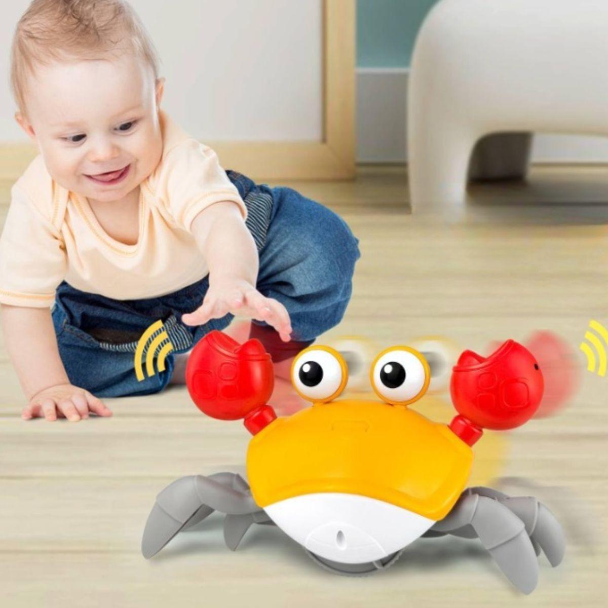 JUGUETE MUÑECO CANGREJO GATEANTE INTERACTIVO BEBE LAU-9