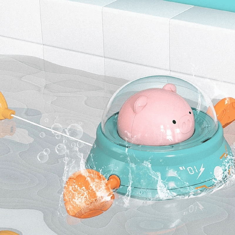 Set 3 Juguetes Baño Cuerda Chanchito Diversion Niños Lau-9