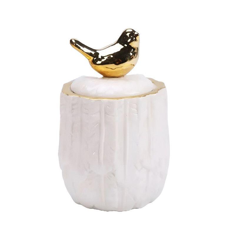Jarro Ceramico Tapa Almacenamiento Moderno Lau-0