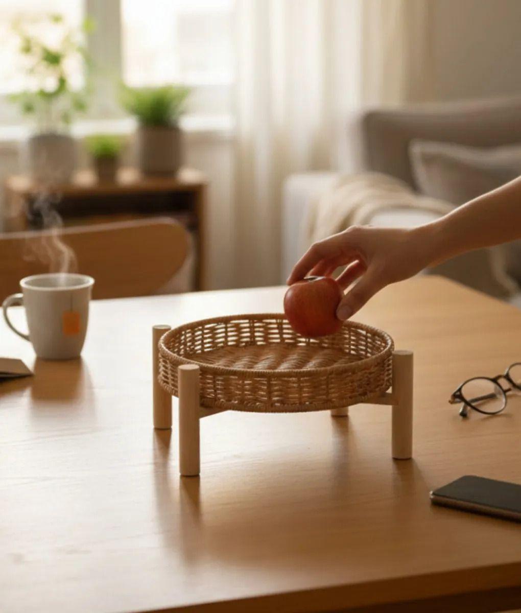 Bandeja Decorativa Presentación Pedestal Elevada Hogar Jhn-4