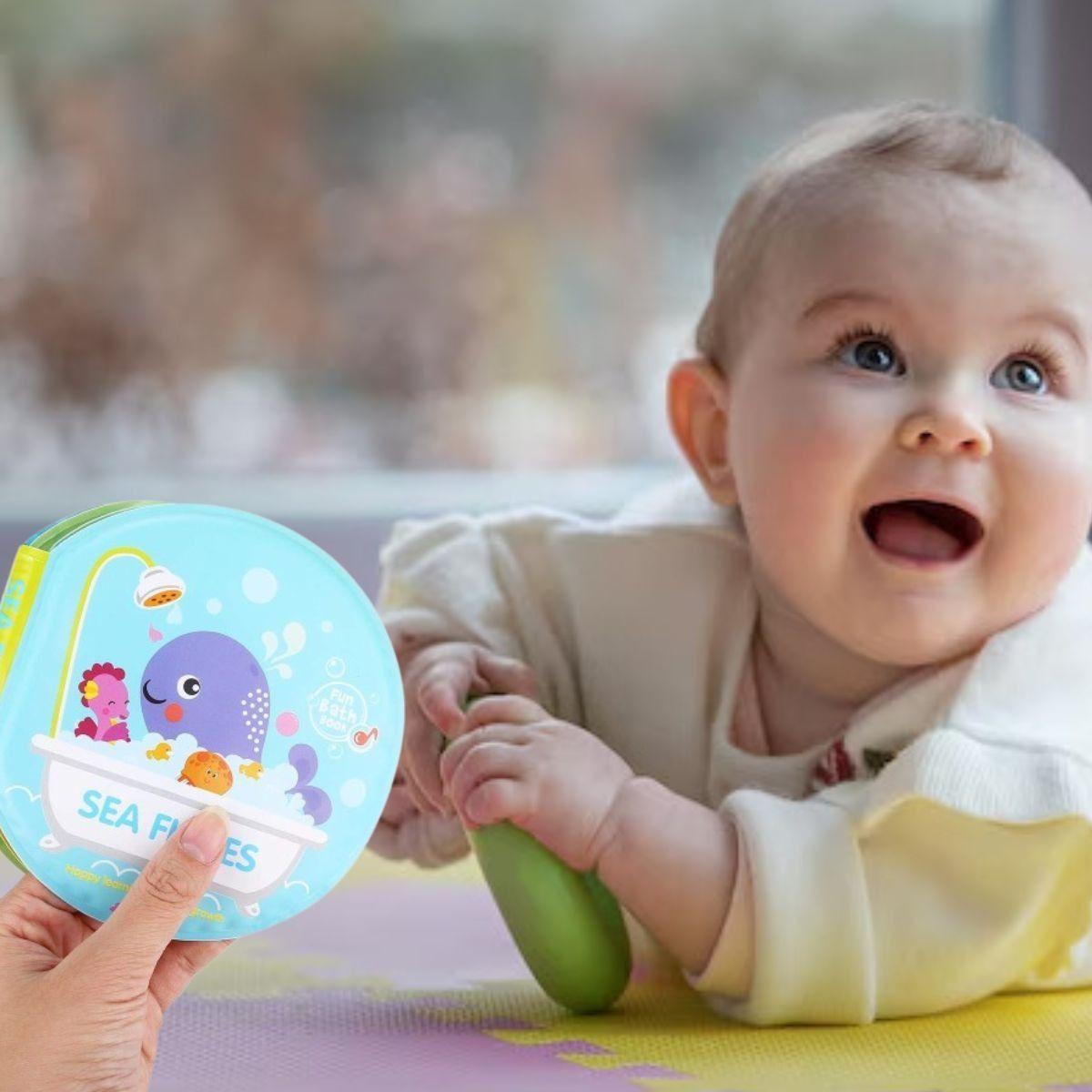 SET 3 LIBRO IMPERMEABLE JUGUETE SENSORIAL DIDACTICO BEBE LAU-2