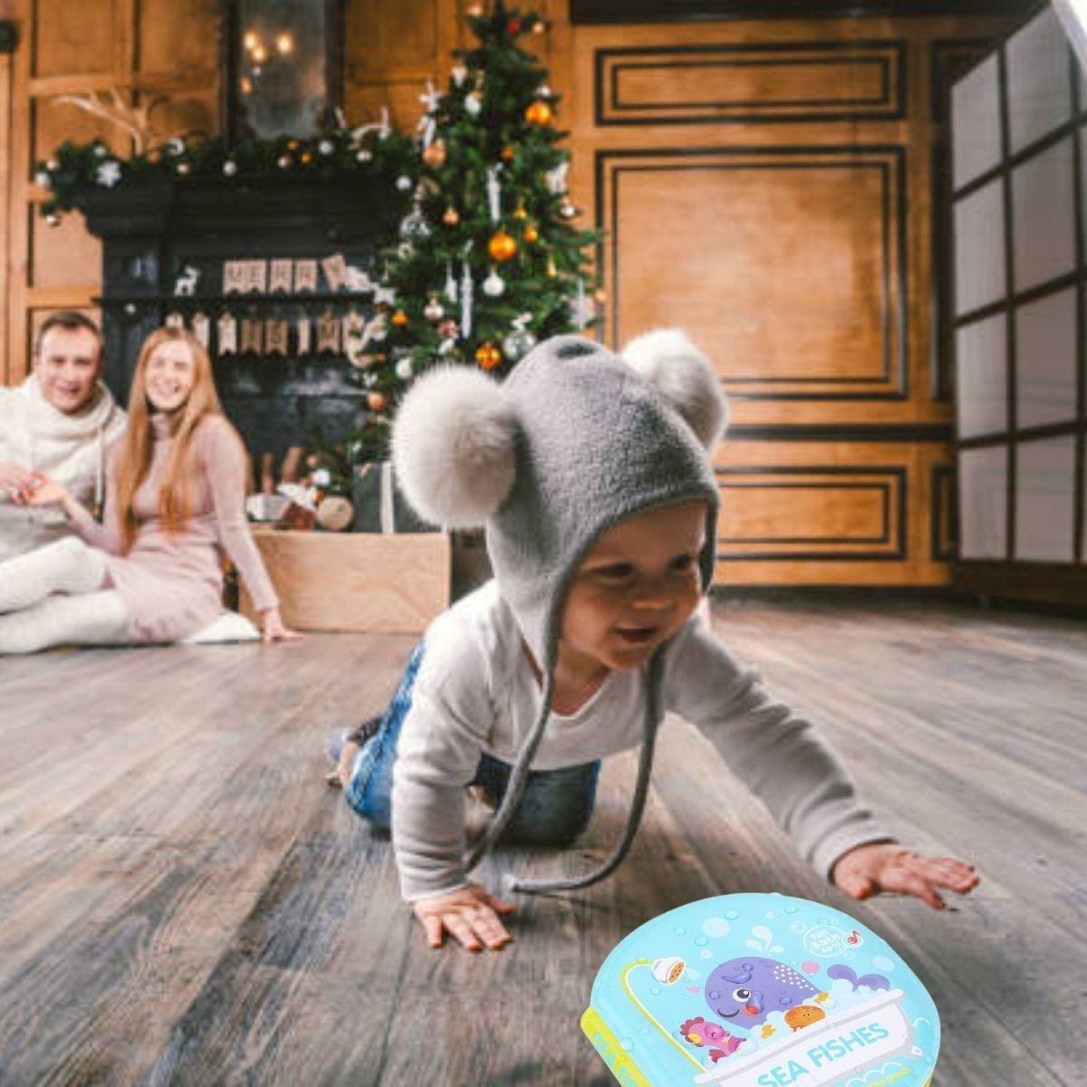 SET 3 LIBRO IMPERMEABLE JUGUETE SENSORIAL DIDACTICO BEBE LAU-6