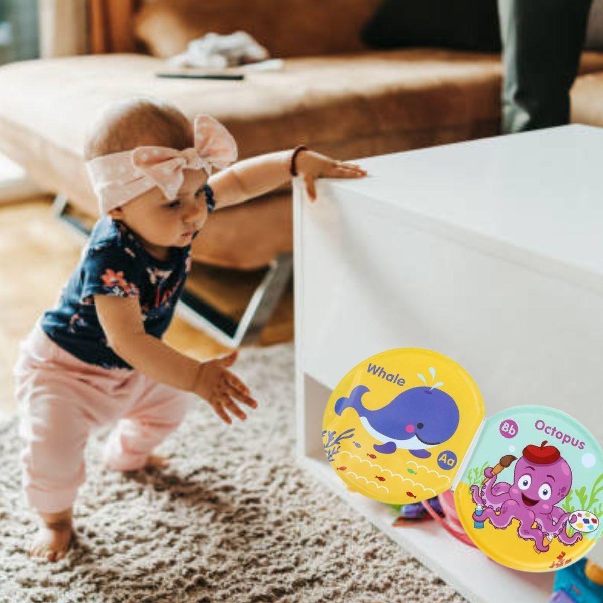 SET 3 LIBRO IMPERMEABLE JUGUETE SENSORIAL DIDACTICO BEBE LAU-9