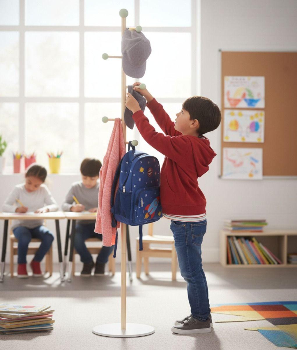 Perchero Pie Moderno Organizador Decorativo Vertical Jhn-4