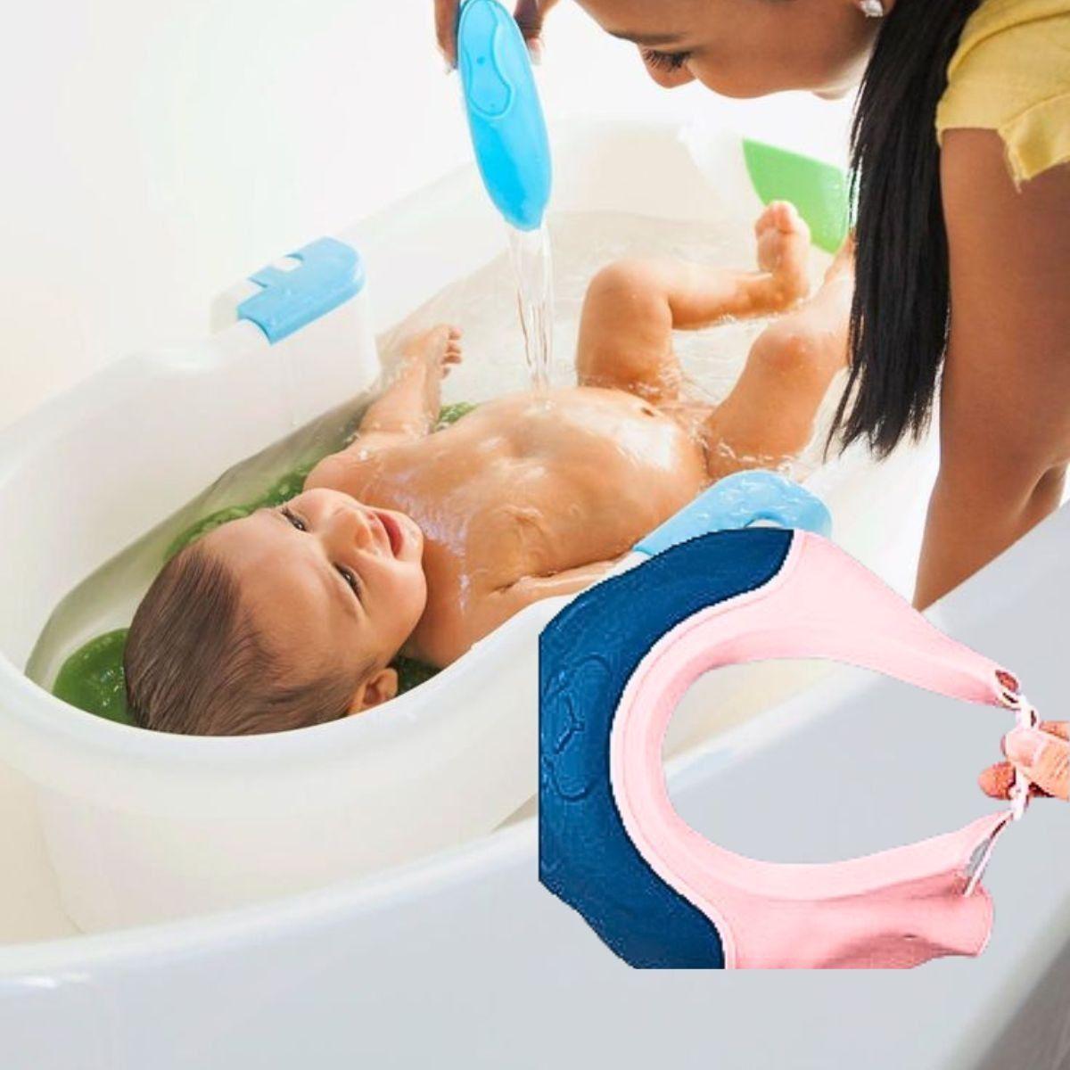 Set 4 Gorros Ducha Diseño Corona Proteccion Bebe Lau-5