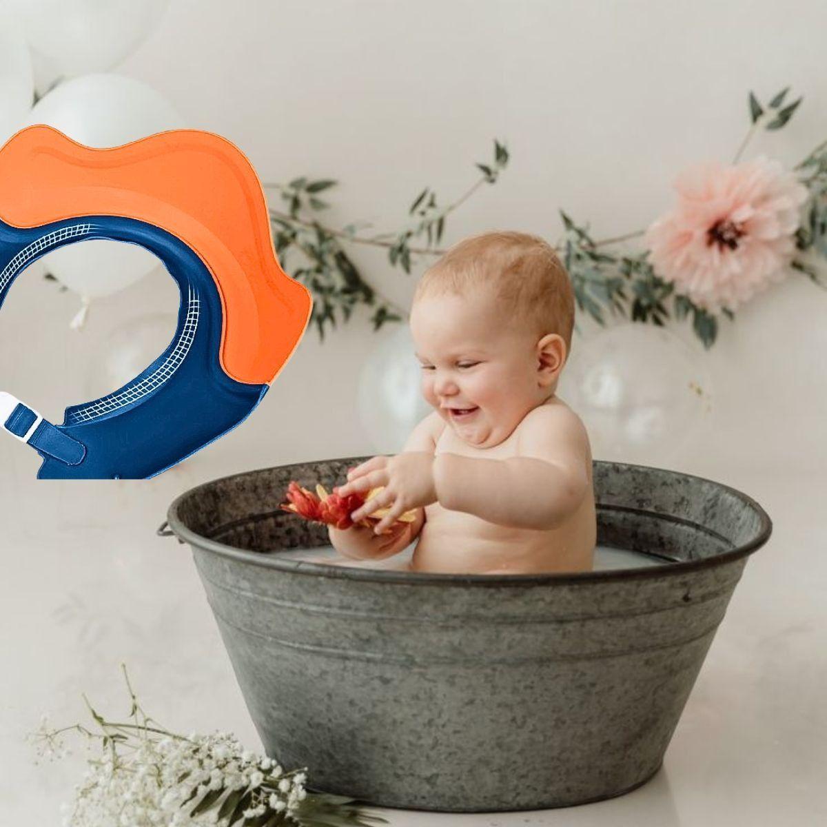 Set 4 Gorros Ducha Diseño Corona Proteccion Bebe Lau-7