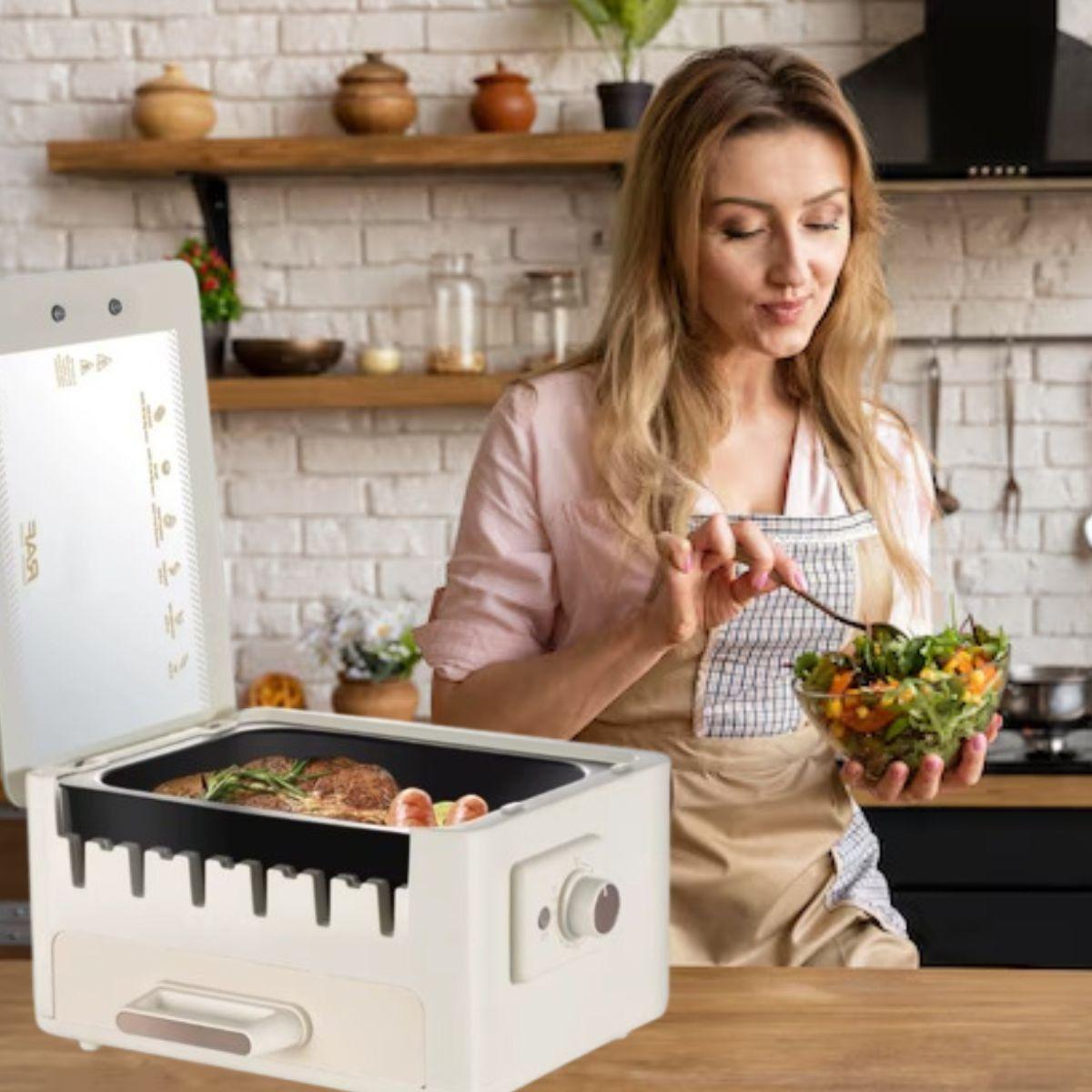 PARRILLA GRILL MULTIFUNCIONAL 2 EN 1 ASADOR COCINA LAU-2