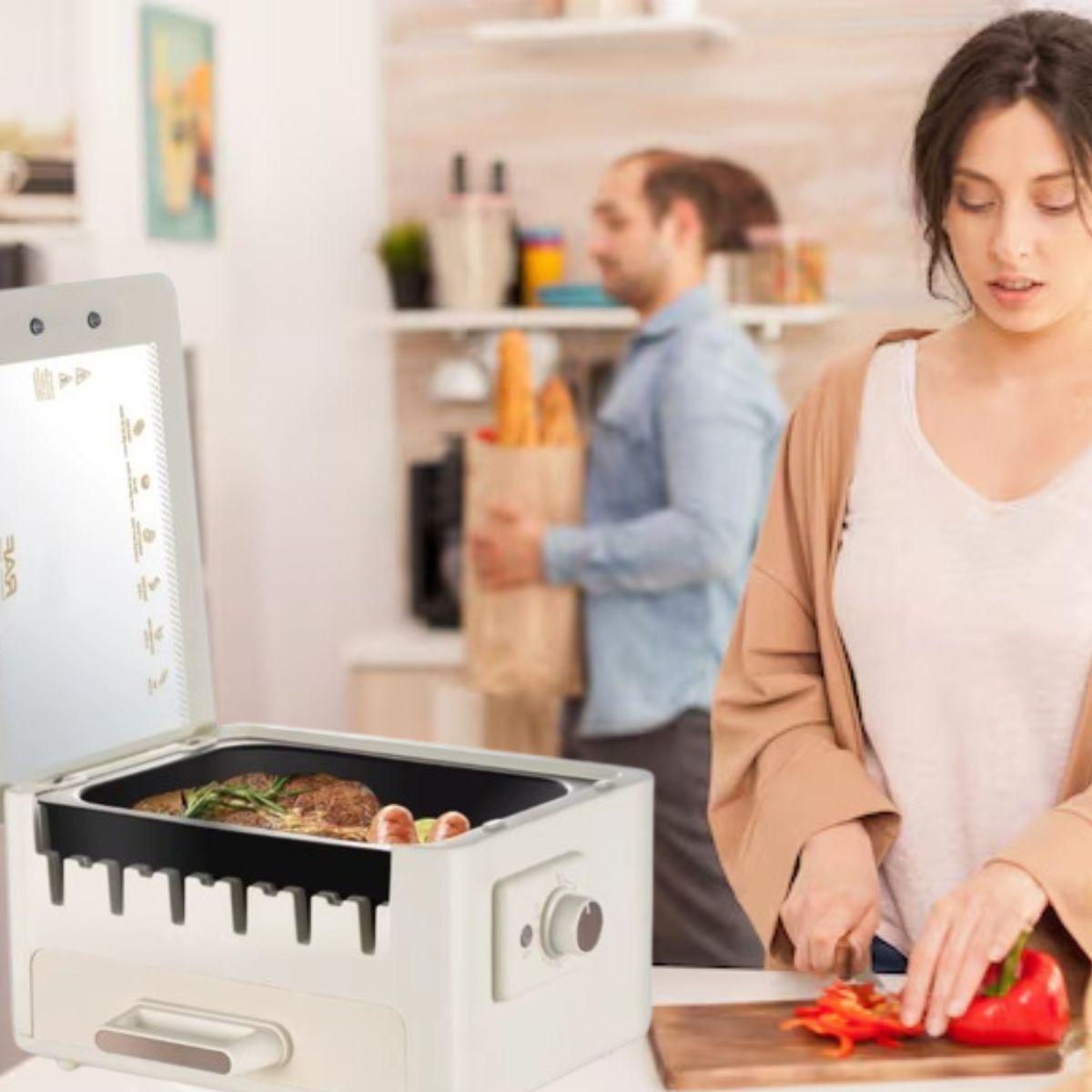 PARRILLA GRILL MULTIFUNCIONAL 2 EN 1 ASADOR COCINA LAU-7