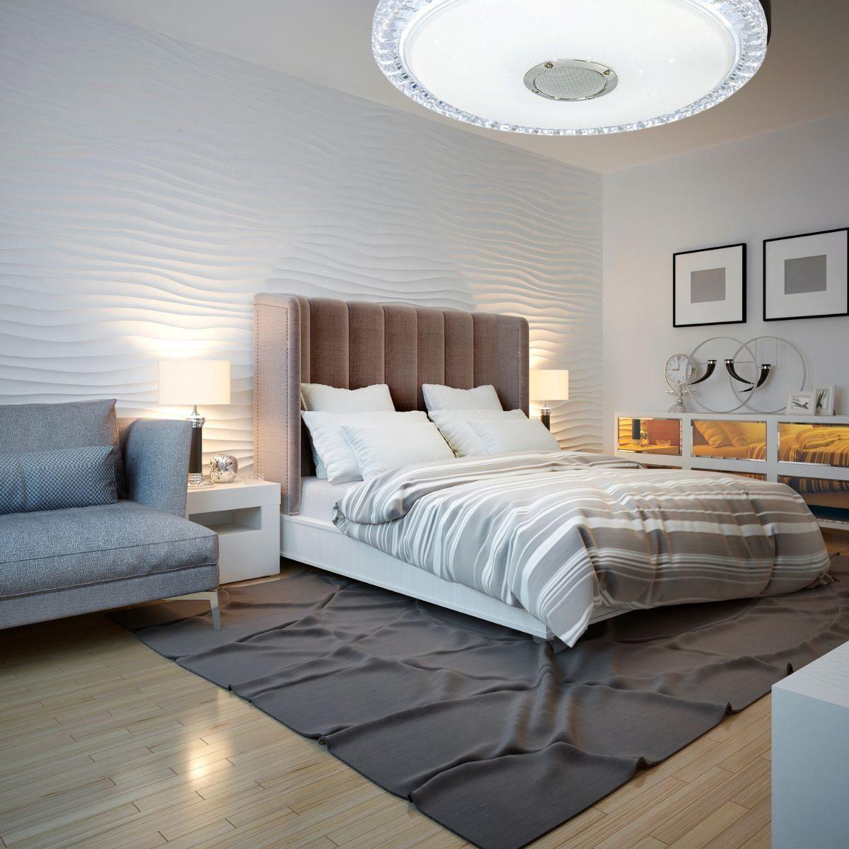 Lampara Techo LED Elegante Moderna Dormitorio Sala Hogar Lau-7