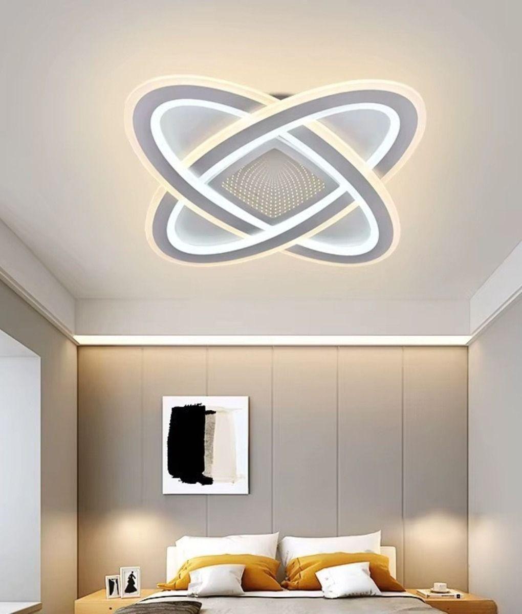 Lámpara Techo Decorativa LED Óvalos Efecto 3D Jhn-8