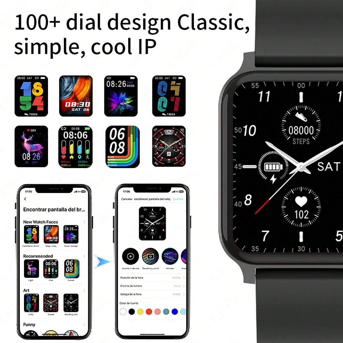 
Reloj Inteligente Unisex Llamar Bluetooth Smartwatch Rondon-7