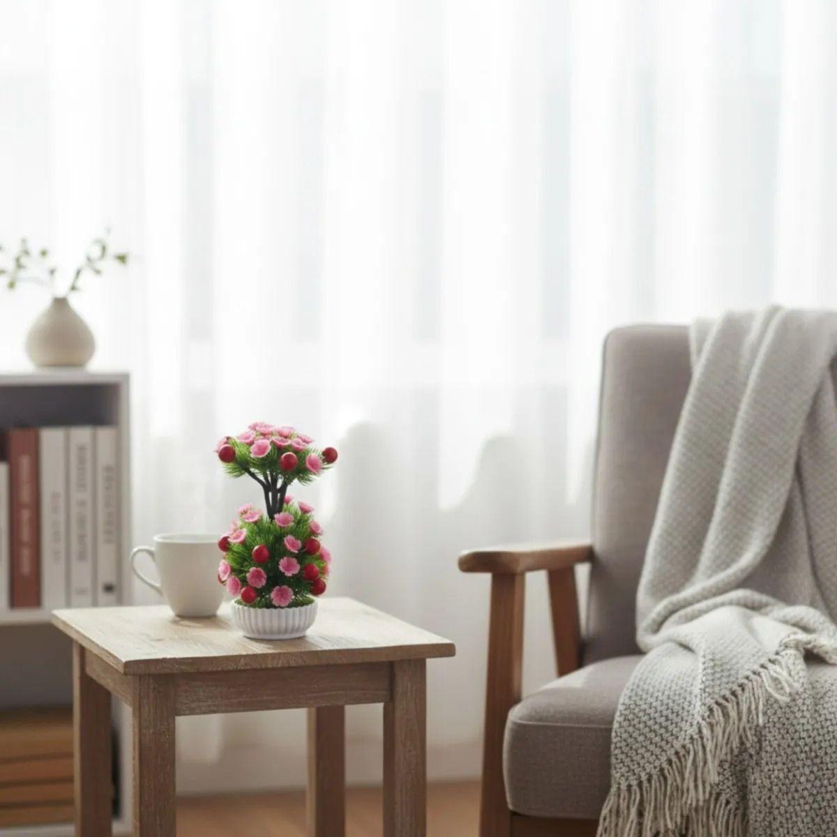 Planta Artificial Decorativa Mesa Bonsái Adorno Hogar Jhn-8