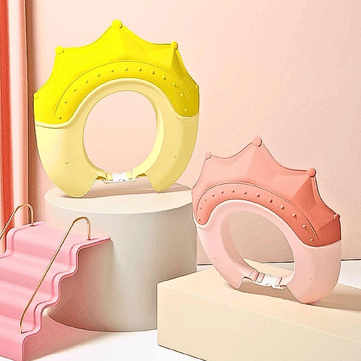 Set 4 Gorro Ducha Unisex Diseño Corona Baño Bebe Lau-3