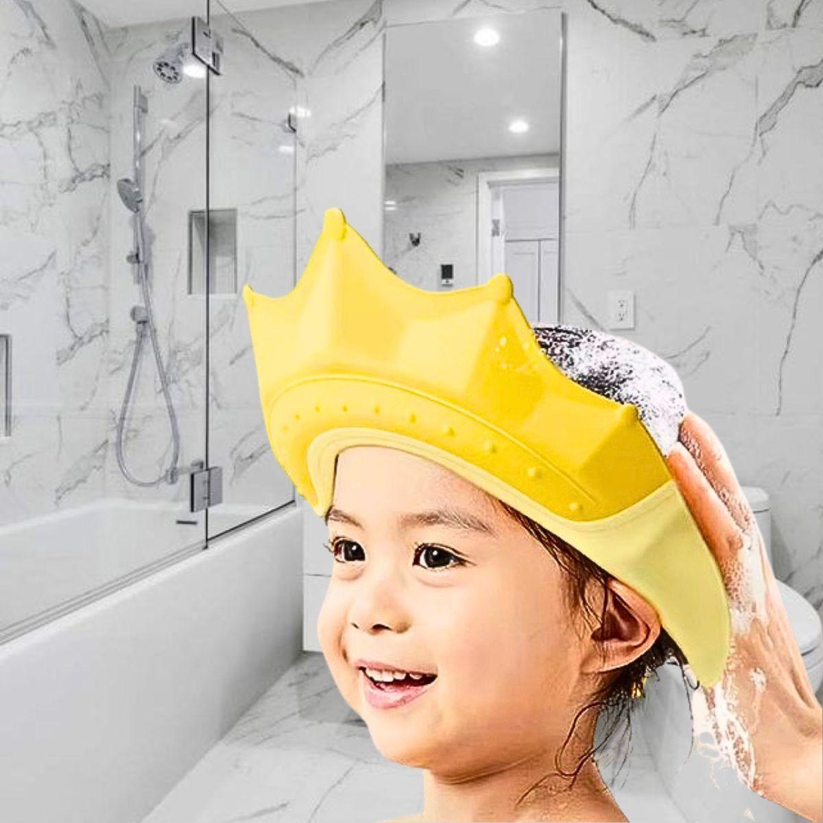 Set 4 Gorro Ducha Unisex Diseño Corona Baño Bebe Lau-6