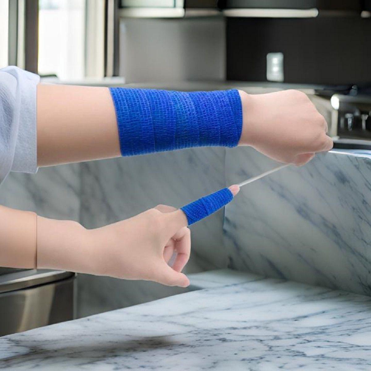 Set 4 Venda Coban Elastica Adhesiva Medicinal 10cmx4,5M Lau-4