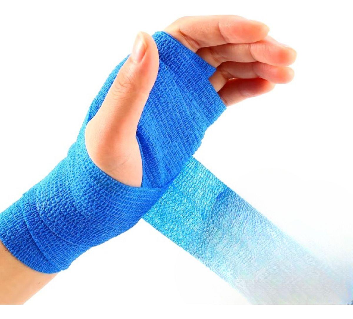 Set 4 Venda Coban Elastica Adhesiva Medicinal 10cmx4,5M Lau-7