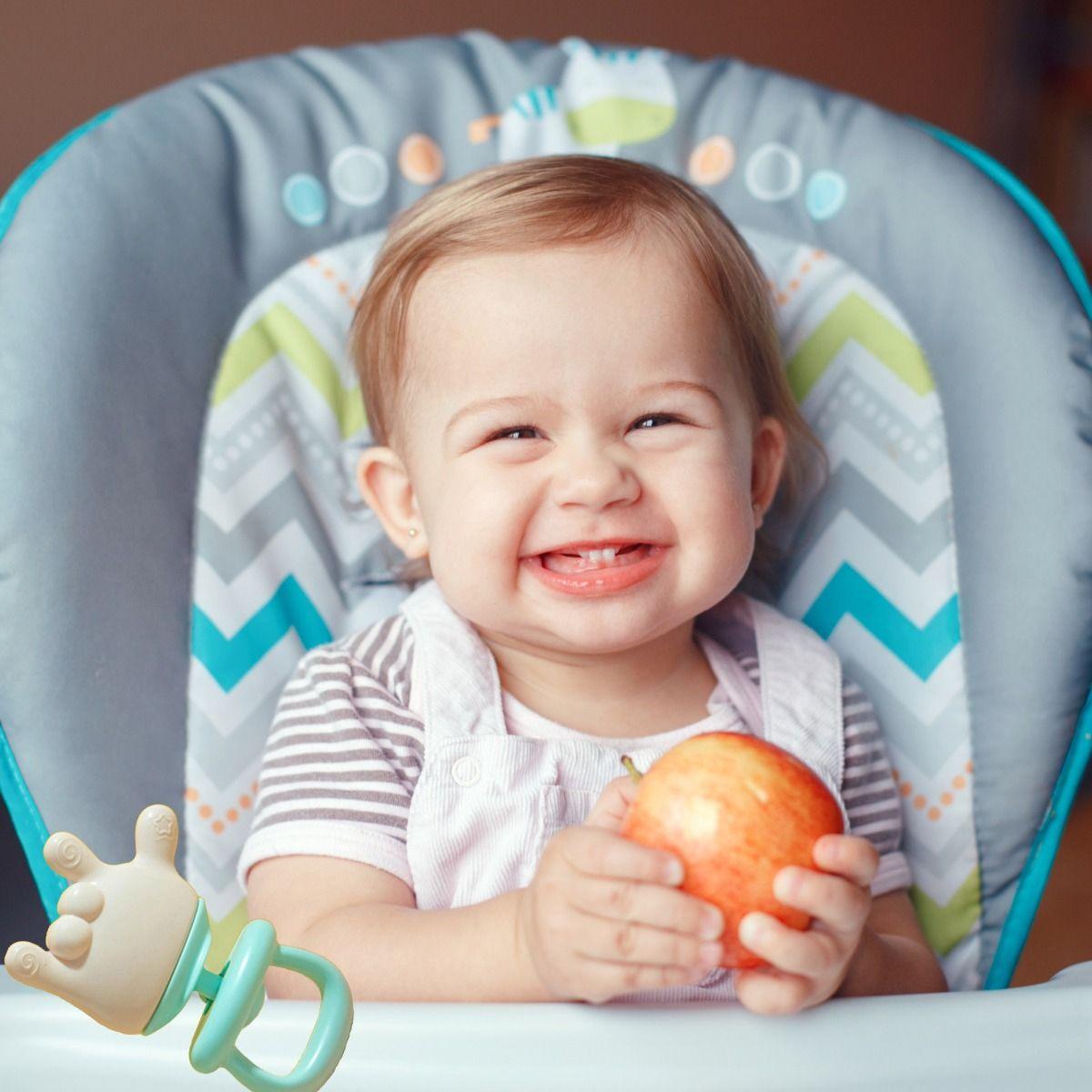 Set 4 Moderdor Juguete Denticion Manito Celeste Bebes Lau-8