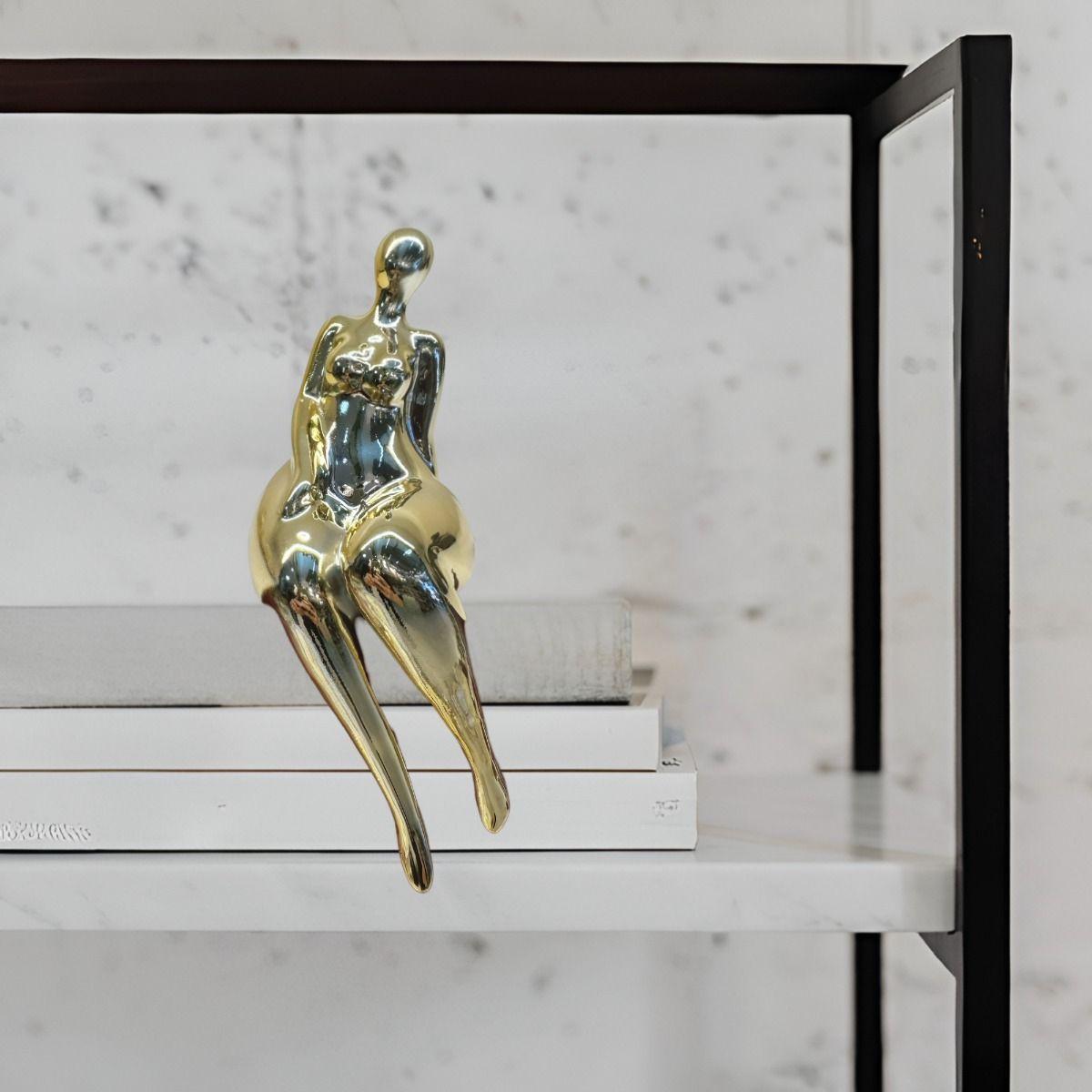 Set 2 Escultura Mujer Decoración Moderna Centro Mesa Jhn-2