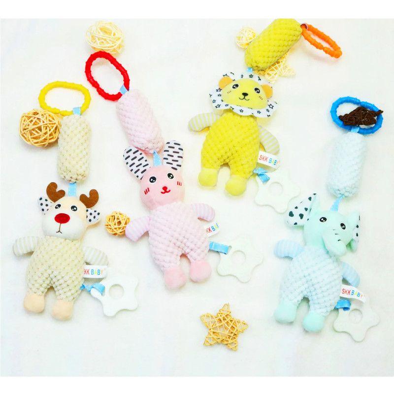 Set 2 Sonajero Coche Cuna Sensorial Peluche Bebe Lau-5