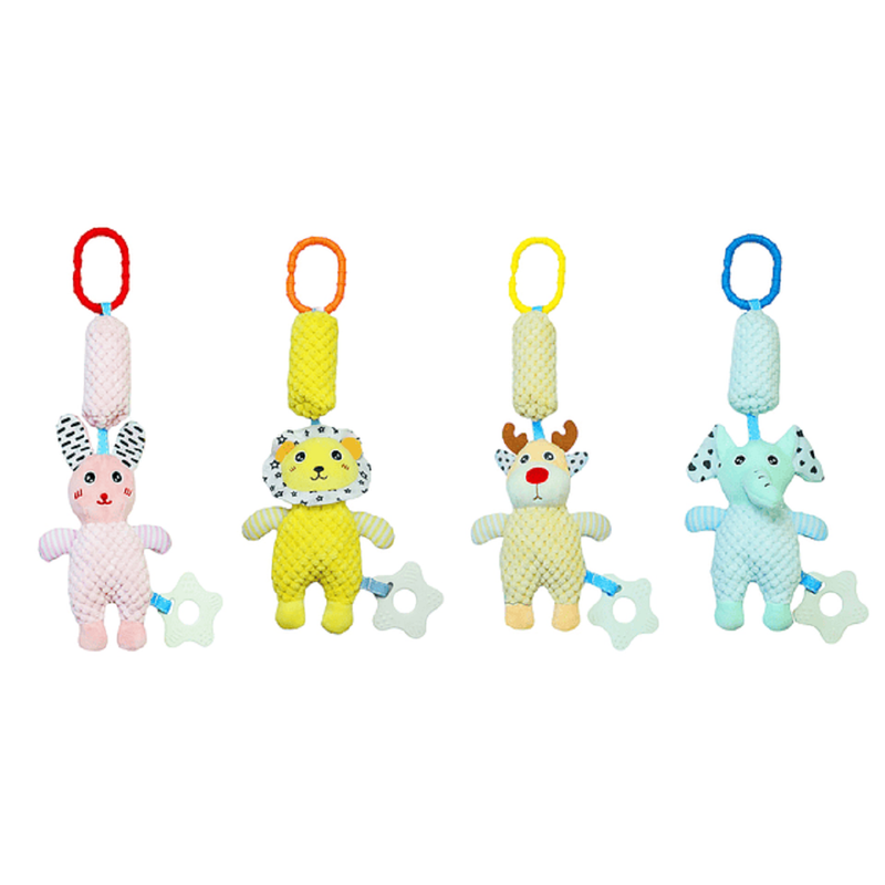 Set 2 Sonajero Coche Cuna Sensorial Peluche Bebe Lau-7