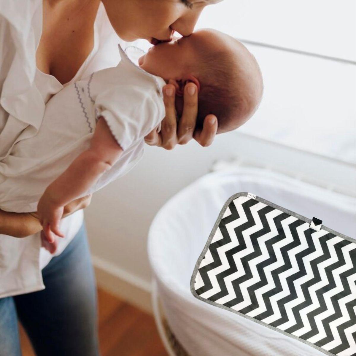 SET 2 CAMBIADORES DE PAÑAL PORTATIL IMPERMEABLE BEBE LAU-6