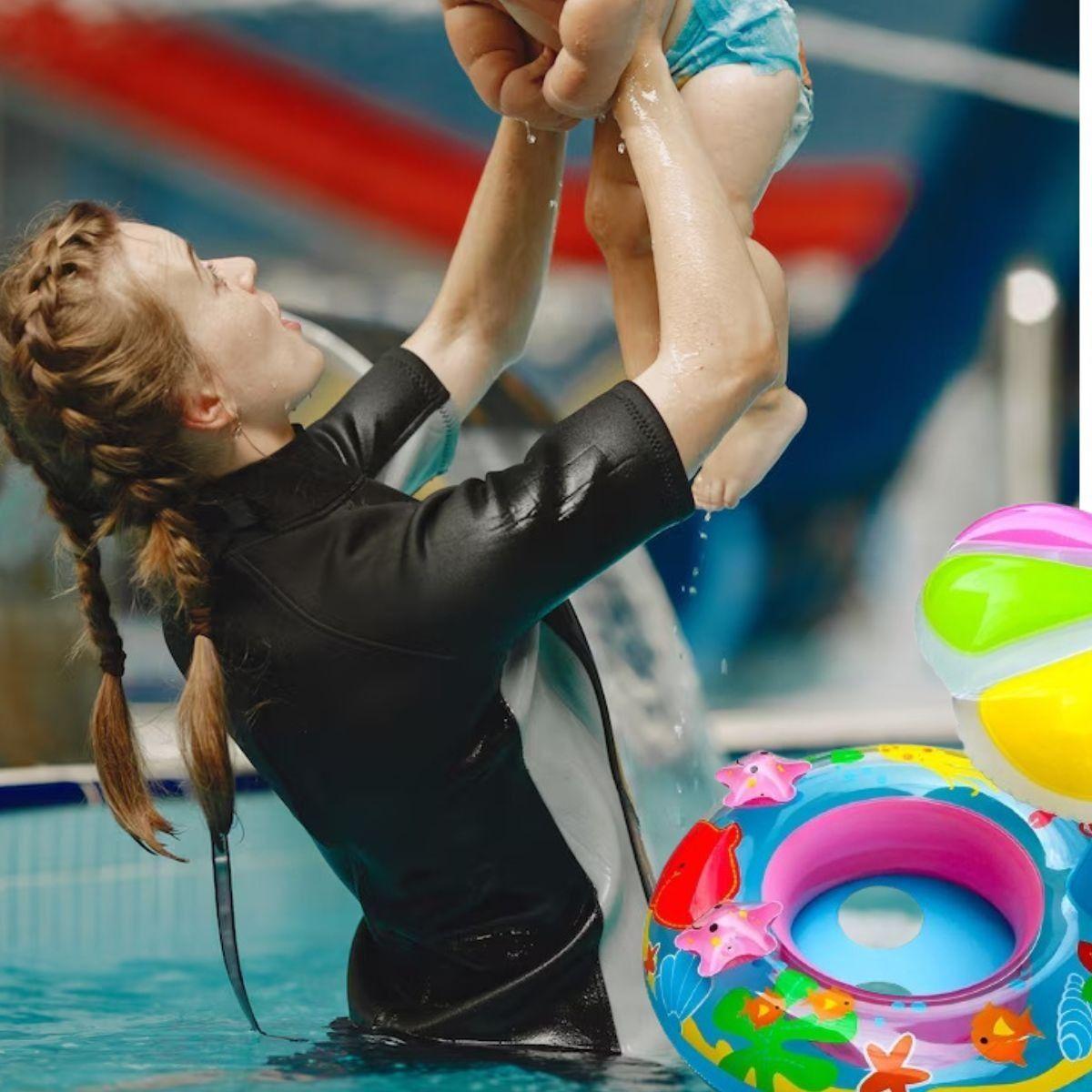 FLOTADOR INFLABLE CON SOMBRILLA PROTECCION SOLAR BEBES  LAU-8