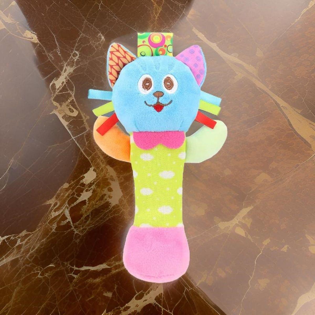 Set 2 Sonajero Mano Felpa Diversión Sensorial Bebe Lau-5