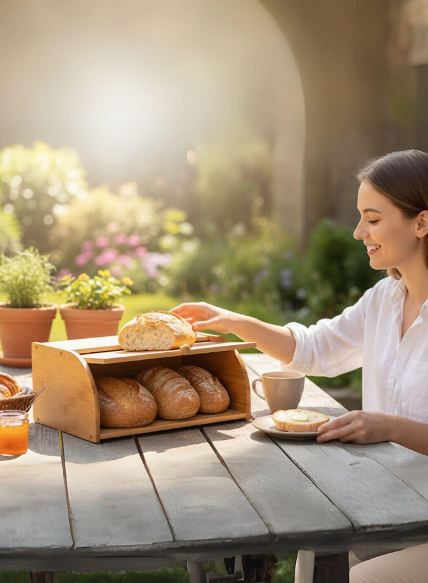 Panera Deslizante Recipiente Almacenamiento Mesa Jhn-2