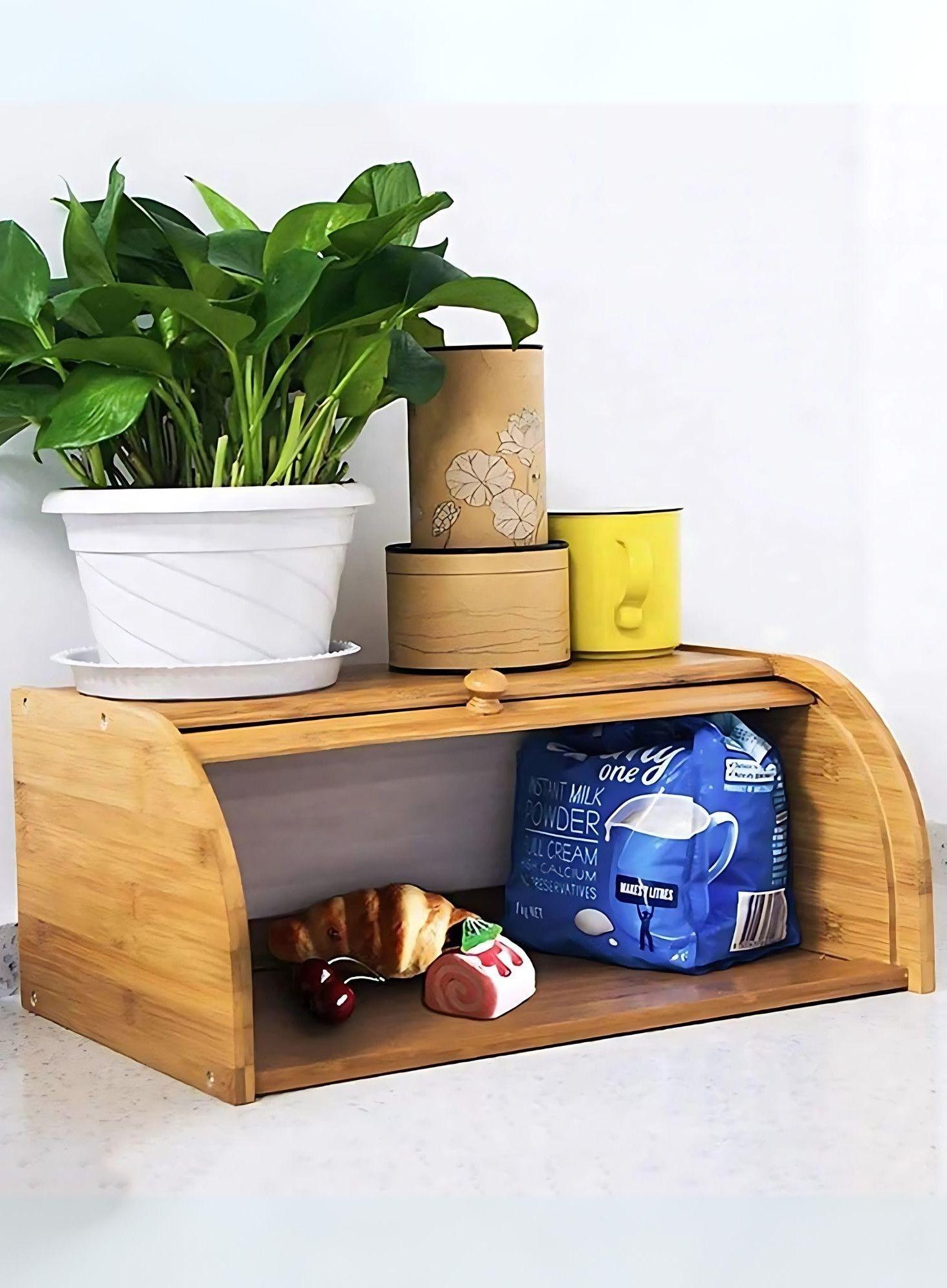 Panera Deslizante Recipiente Almacenamiento Mesa Jhn-4