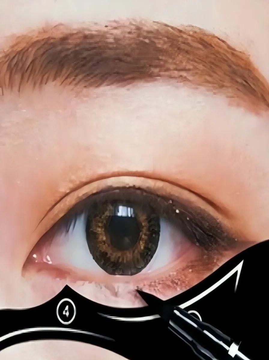 2 Paq Plantilla Gato Delineador Ojos Maquillaje Lau-9