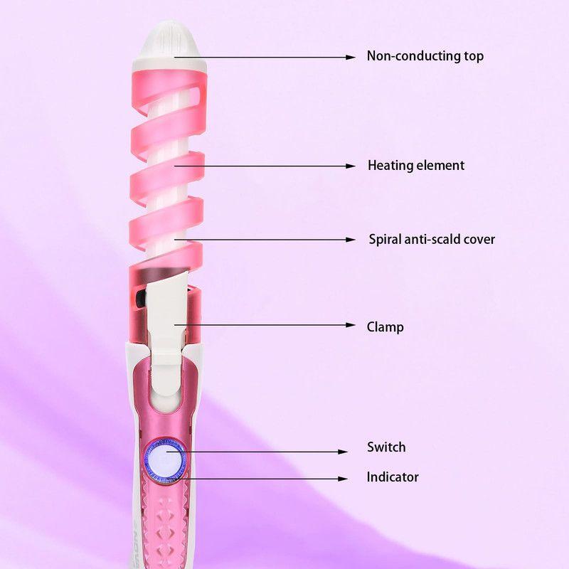 Rizador Cabello Portátil Pinza Ondulador Ceramica Lau-6