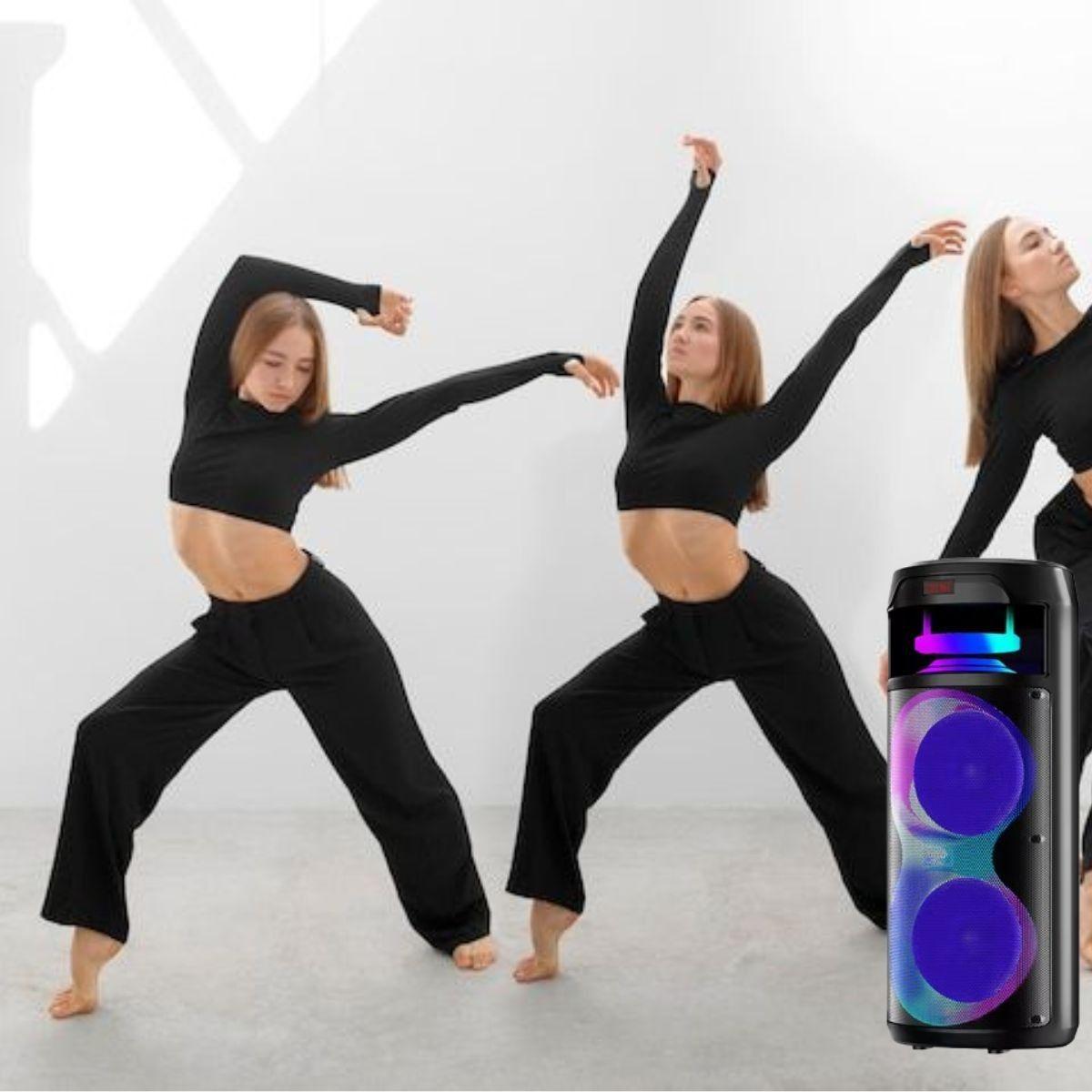 PARLANTE INALAMBRICA 40W BLUETOOTH +MICROFONO PORTATIL LAU-5