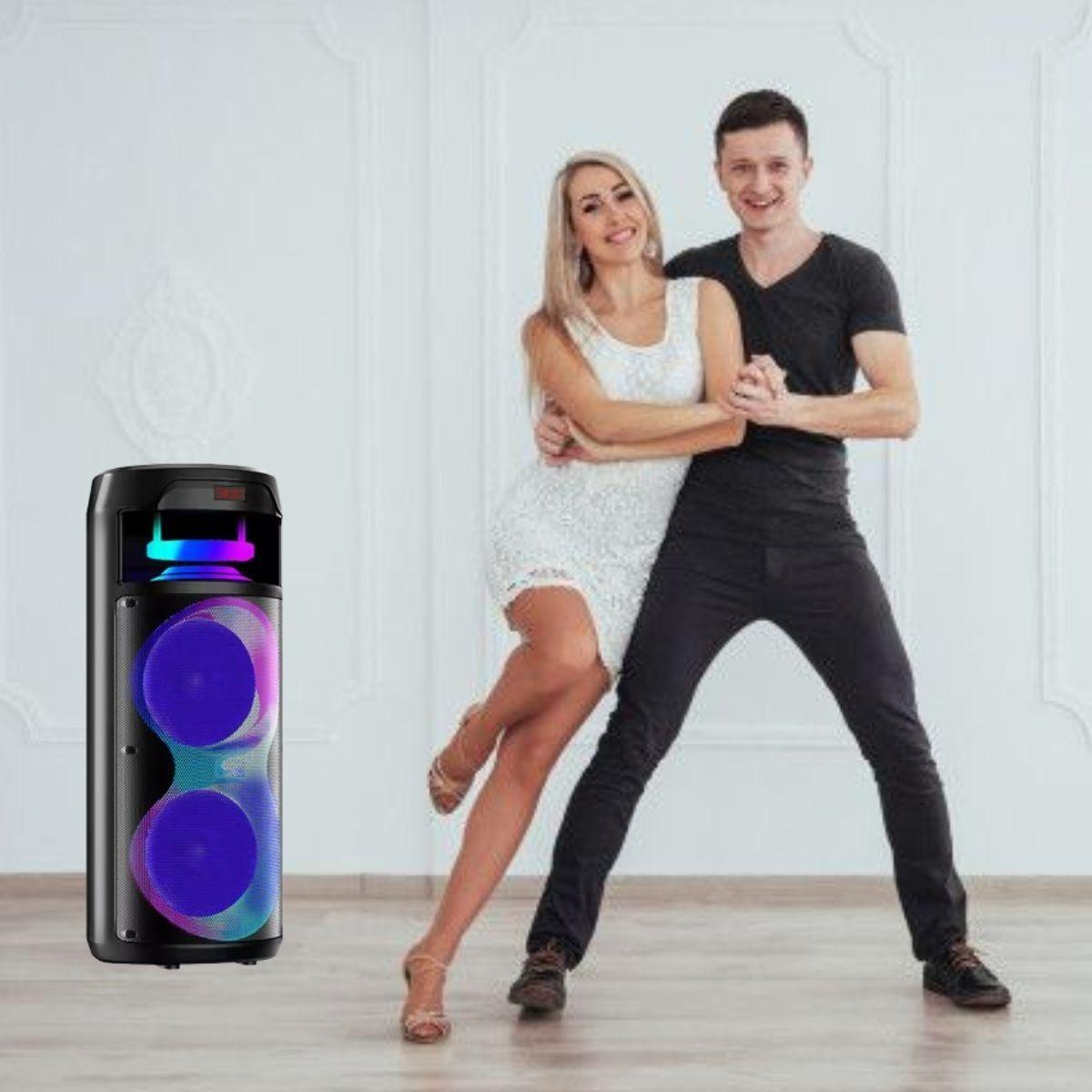 PARLANTE INALAMBRICA 40W BLUETOOTH +MICROFONO PORTATIL LAU-7