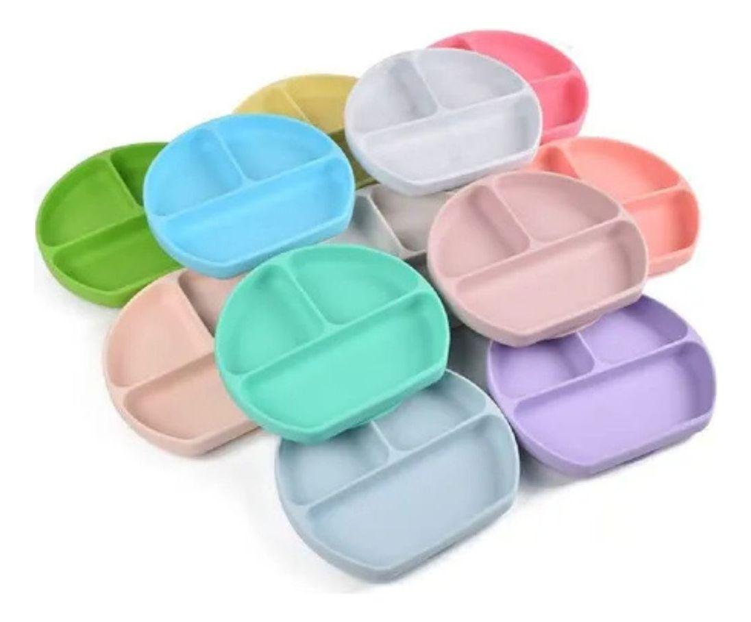 SET ALIMENTACION PLATO+CUCHARA TENEDOR SILICONA LAU-3