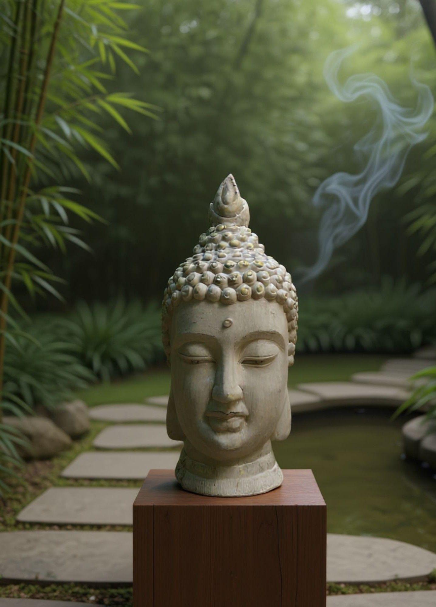 Figura Estatua Decorativa Cabeza Buda Adorno Hogar Jhn-6