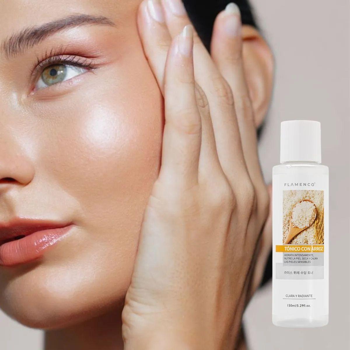 SET 2 TONICOS FACIAL DE ARROZ ILUMINADOR HIDRATA LAU-5