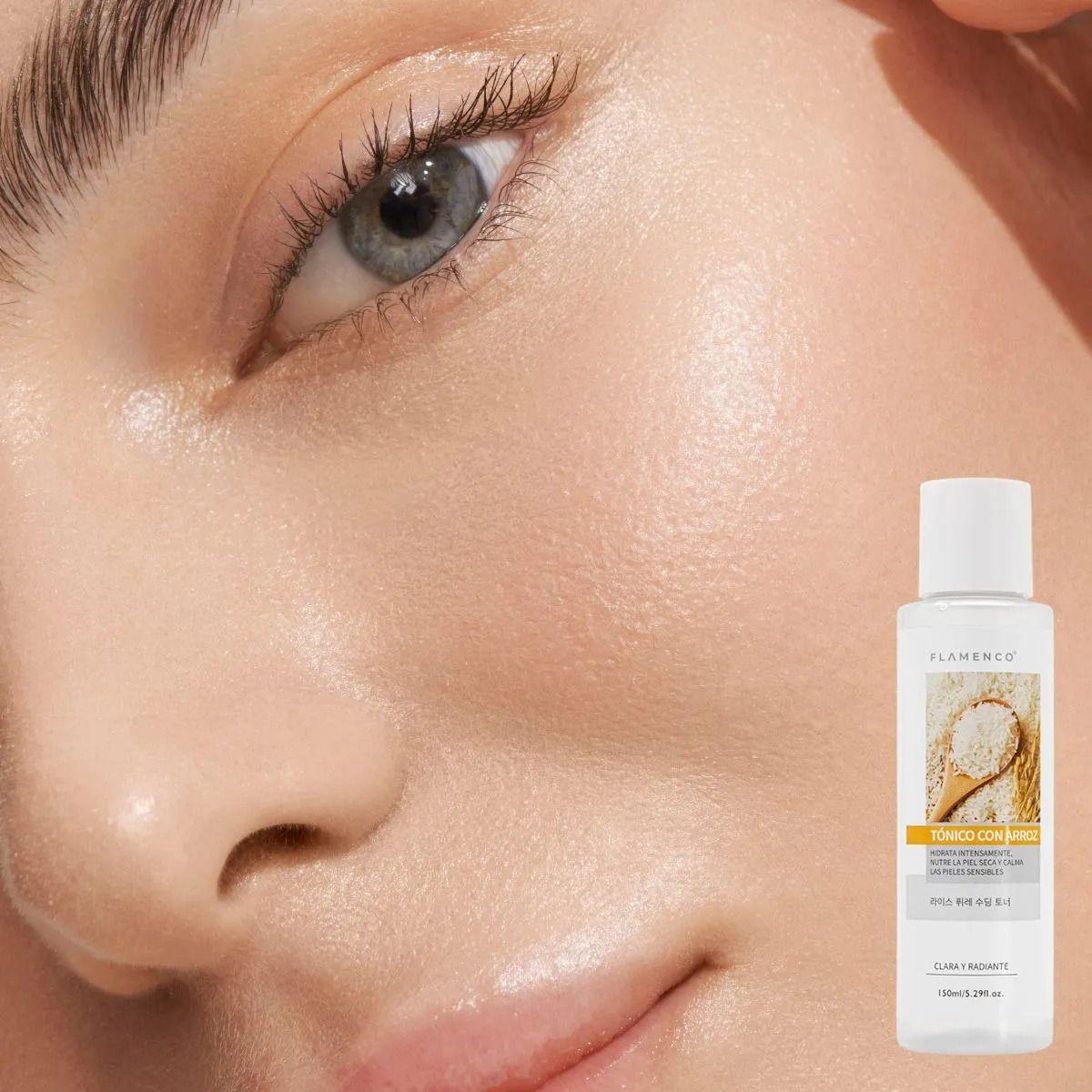 SET 2 TONICOS FACIAL DE ARROZ ILUMINADOR HIDRATA LAU-7